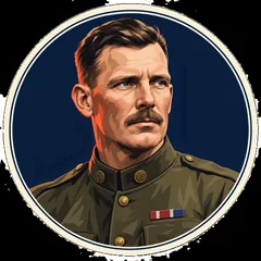 Alvin C. York portrait illustration