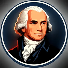 James Madison portrait illustration