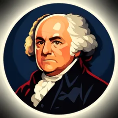 John Adams portrait illustration