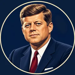John F. Kennedy portrait illustration